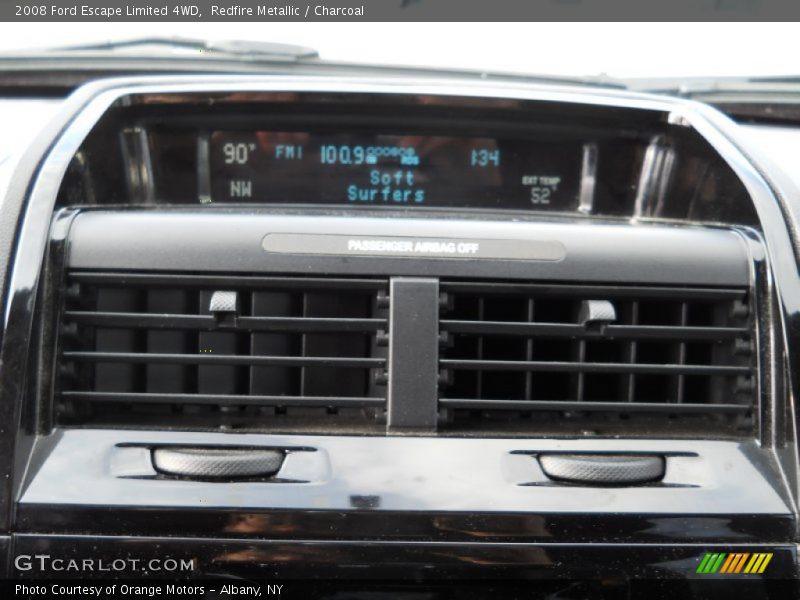 Redfire Metallic / Charcoal 2008 Ford Escape Limited 4WD