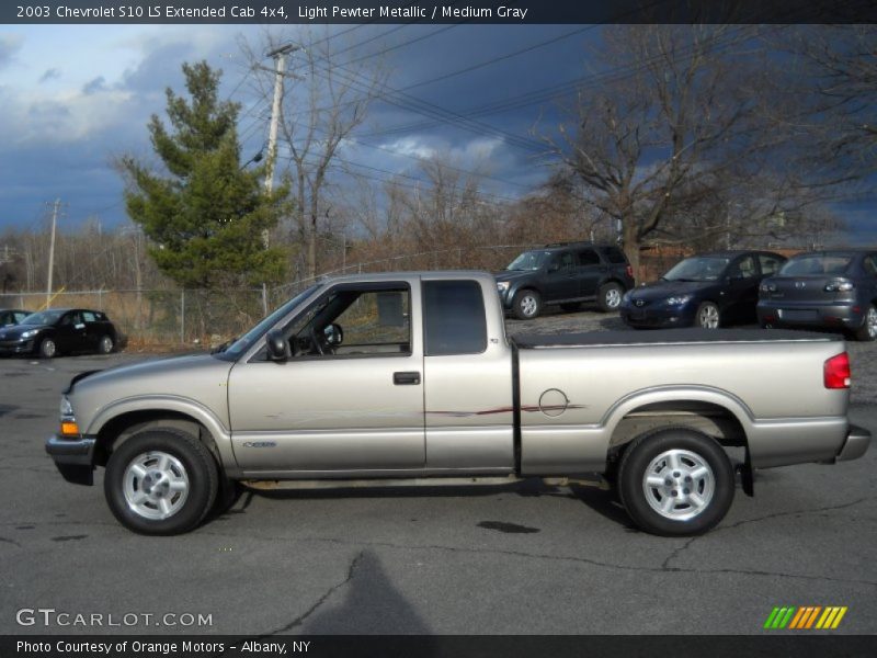  2003 S10 LS Extended Cab 4x4 Light Pewter Metallic