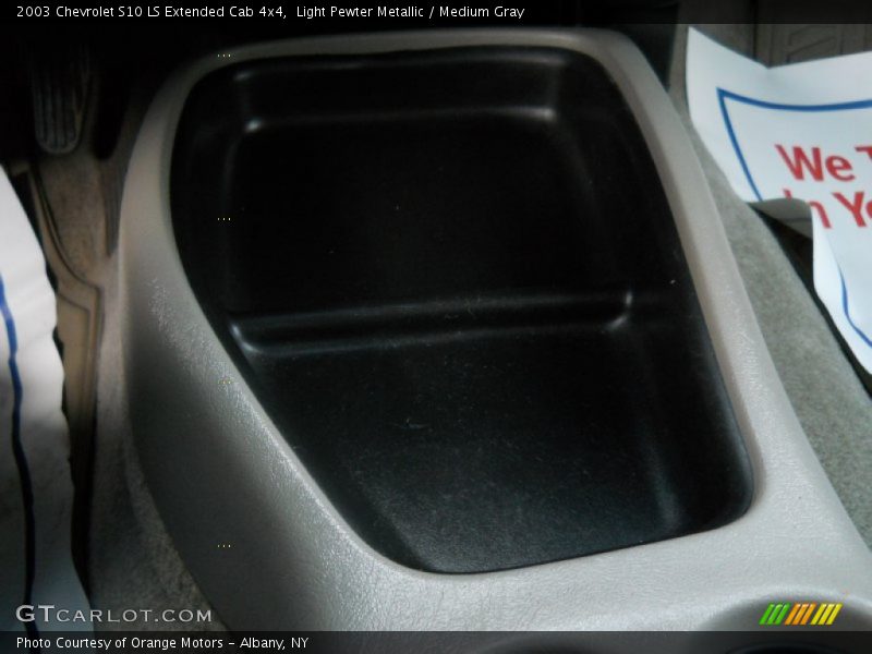 Light Pewter Metallic / Medium Gray 2003 Chevrolet S10 LS Extended Cab 4x4
