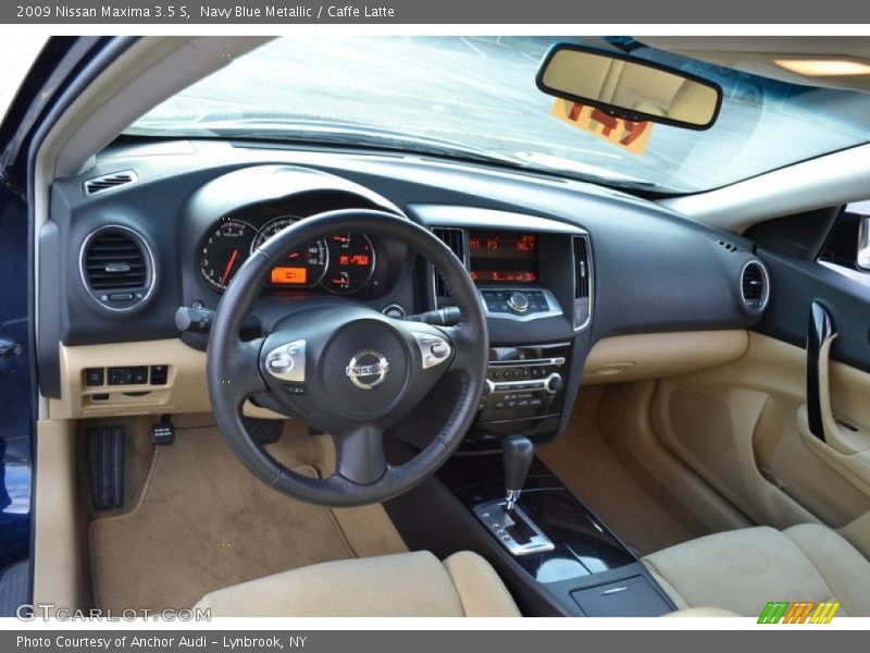 Navy Blue Metallic / Caffe Latte 2009 Nissan Maxima 3.5 S