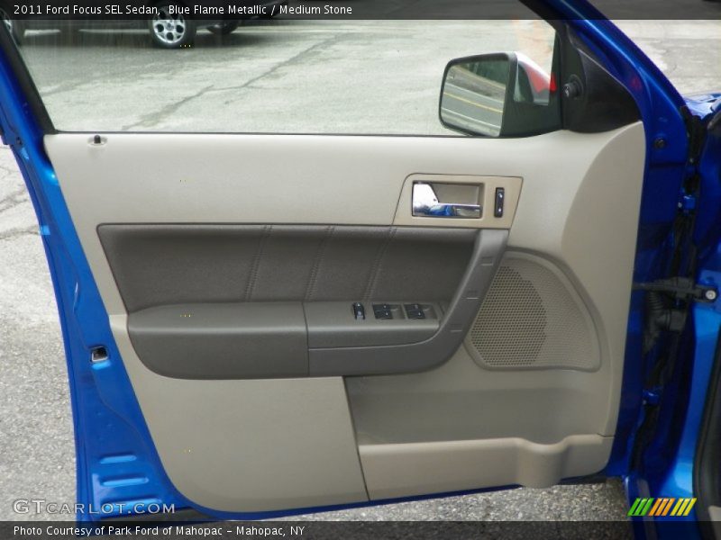 Blue Flame Metallic / Medium Stone 2011 Ford Focus SEL Sedan