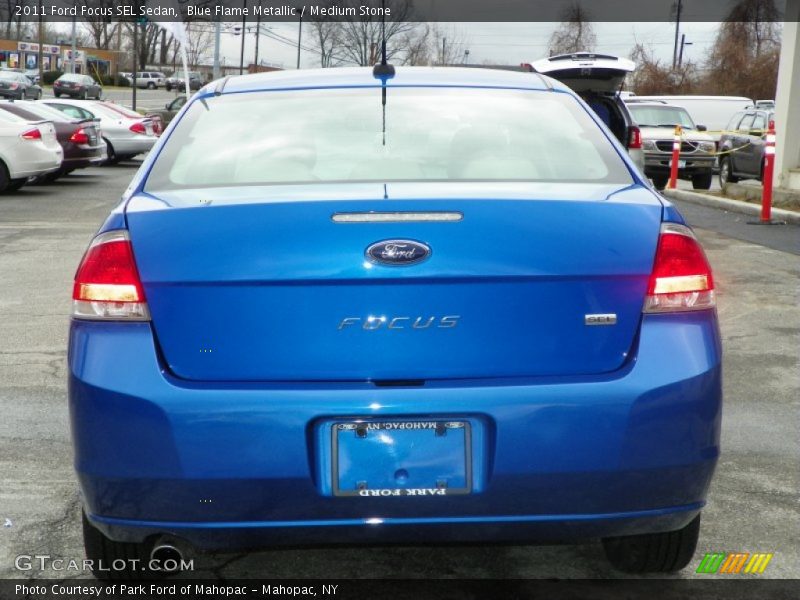 Blue Flame Metallic / Medium Stone 2011 Ford Focus SEL Sedan