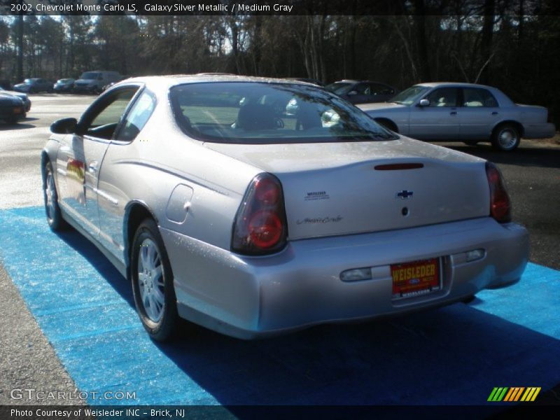 Galaxy Silver Metallic / Medium Gray 2002 Chevrolet Monte Carlo LS