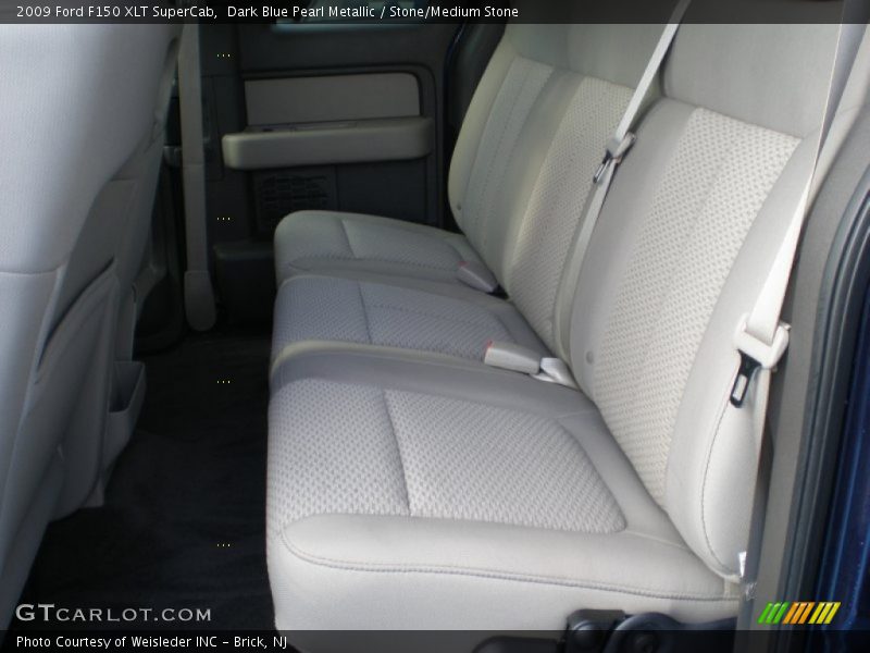Dark Blue Pearl Metallic / Stone/Medium Stone 2009 Ford F150 XLT SuperCab