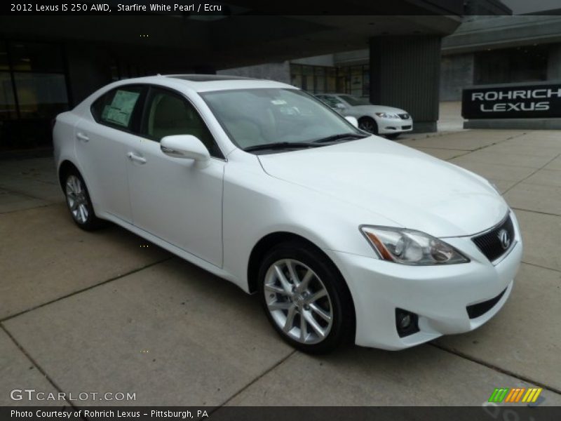 Starfire White Pearl / Ecru 2012 Lexus IS 250 AWD