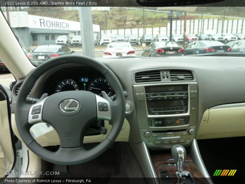 Starfire White Pearl / Ecru 2012 Lexus IS 250 AWD