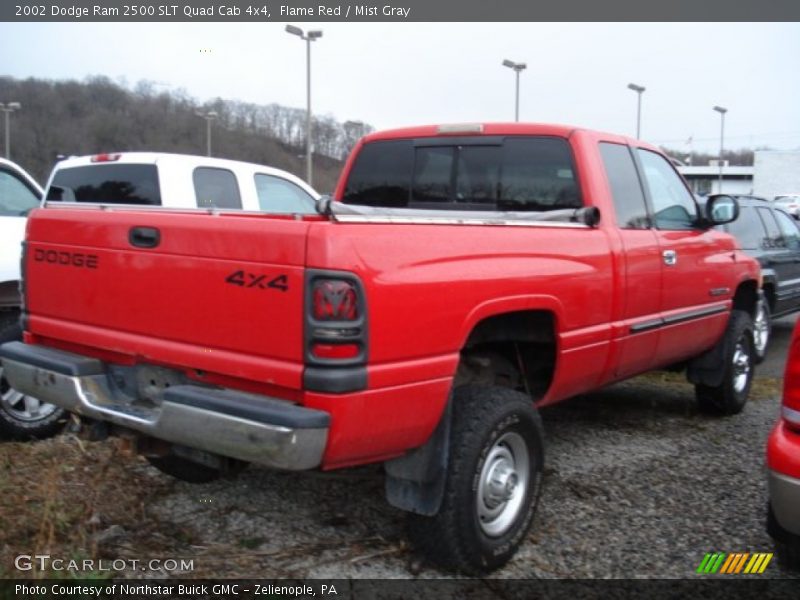 Flame Red / Mist Gray 2002 Dodge Ram 2500 SLT Quad Cab 4x4