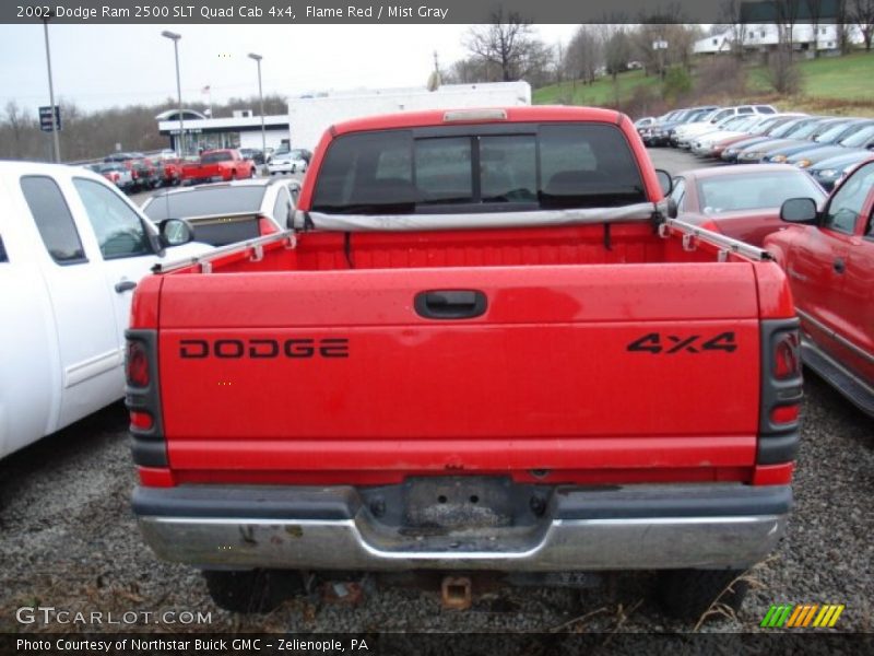 Flame Red / Mist Gray 2002 Dodge Ram 2500 SLT Quad Cab 4x4