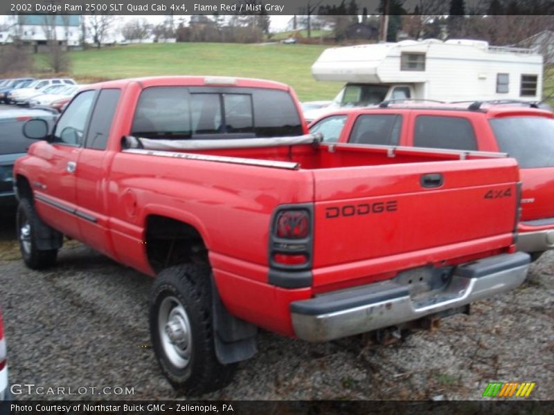 Flame Red / Mist Gray 2002 Dodge Ram 2500 SLT Quad Cab 4x4