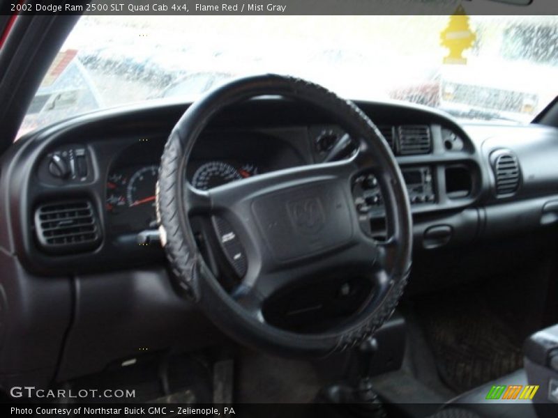 Flame Red / Mist Gray 2002 Dodge Ram 2500 SLT Quad Cab 4x4