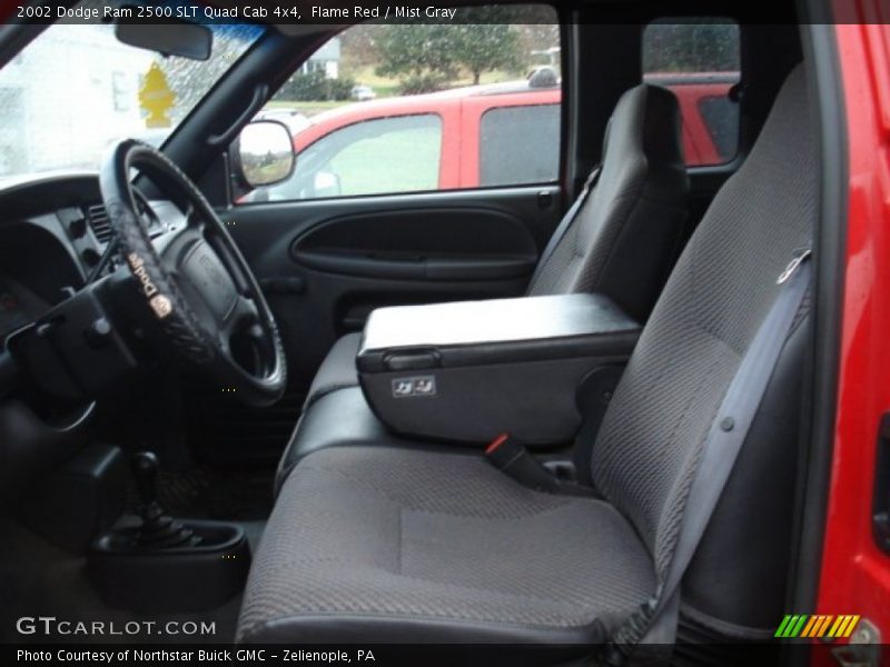 Flame Red / Mist Gray 2002 Dodge Ram 2500 SLT Quad Cab 4x4