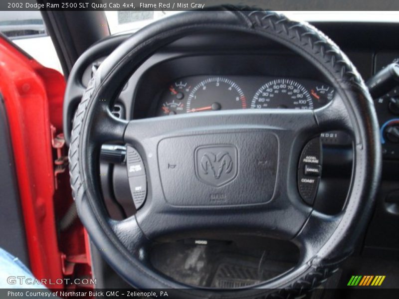 Flame Red / Mist Gray 2002 Dodge Ram 2500 SLT Quad Cab 4x4