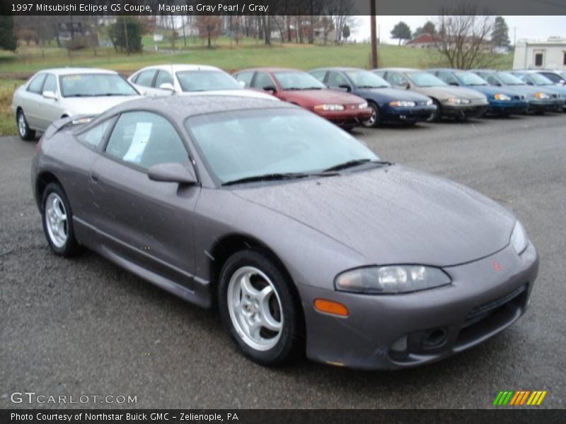 Magenta Gray Pearl / Gray 1997 Mitsubishi Eclipse GS Coupe