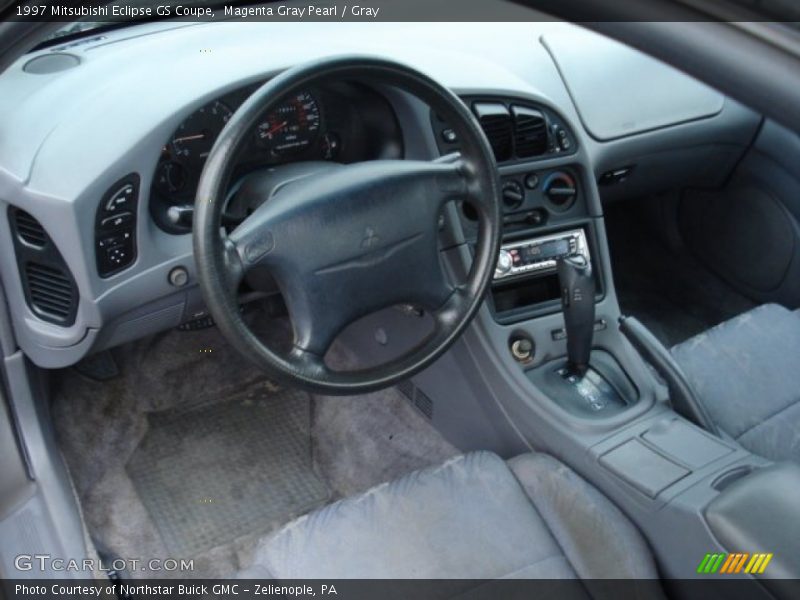 Magenta Gray Pearl / Gray 1997 Mitsubishi Eclipse GS Coupe