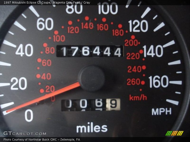 Magenta Gray Pearl / Gray 1997 Mitsubishi Eclipse GS Coupe