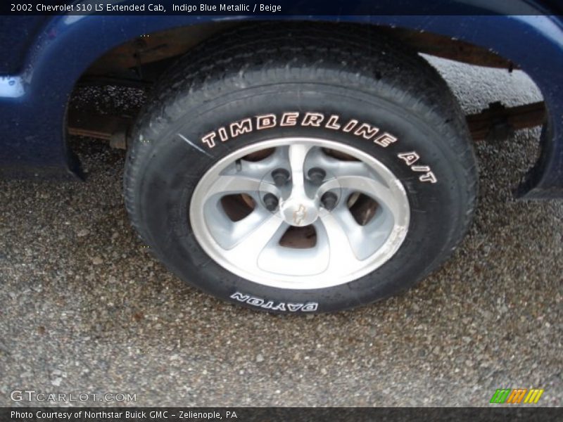 Indigo Blue Metallic / Beige 2002 Chevrolet S10 LS Extended Cab