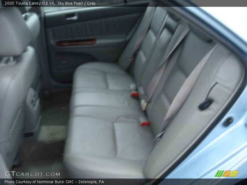 Sky Blue Pearl / Gray 2005 Toyota Camry XLE V6