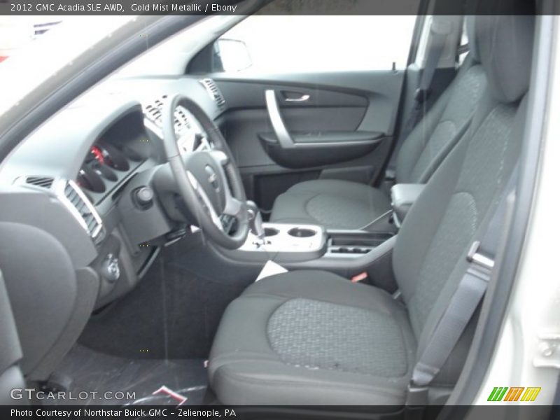 Gold Mist Metallic / Ebony 2012 GMC Acadia SLE AWD