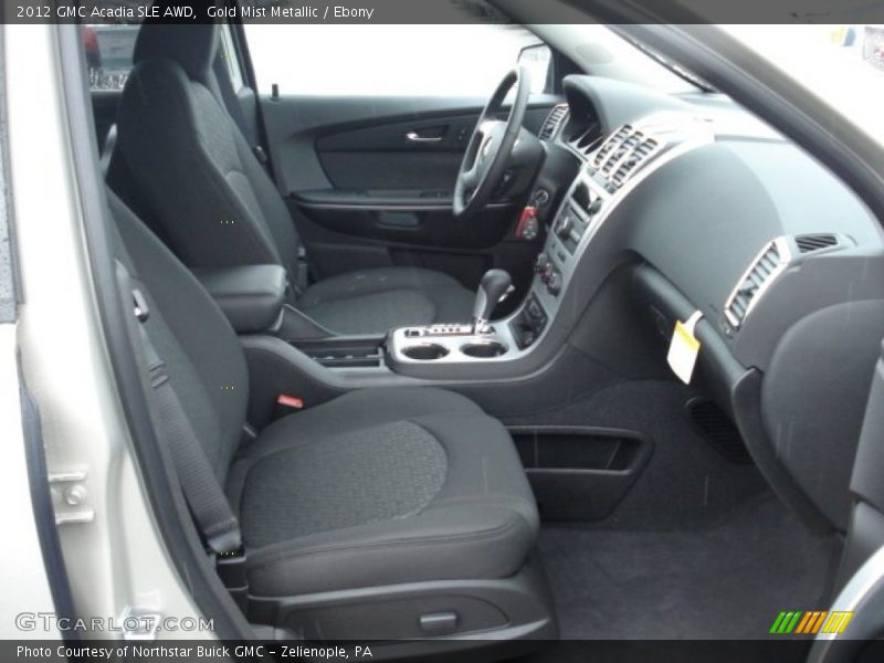Gold Mist Metallic / Ebony 2012 GMC Acadia SLE AWD