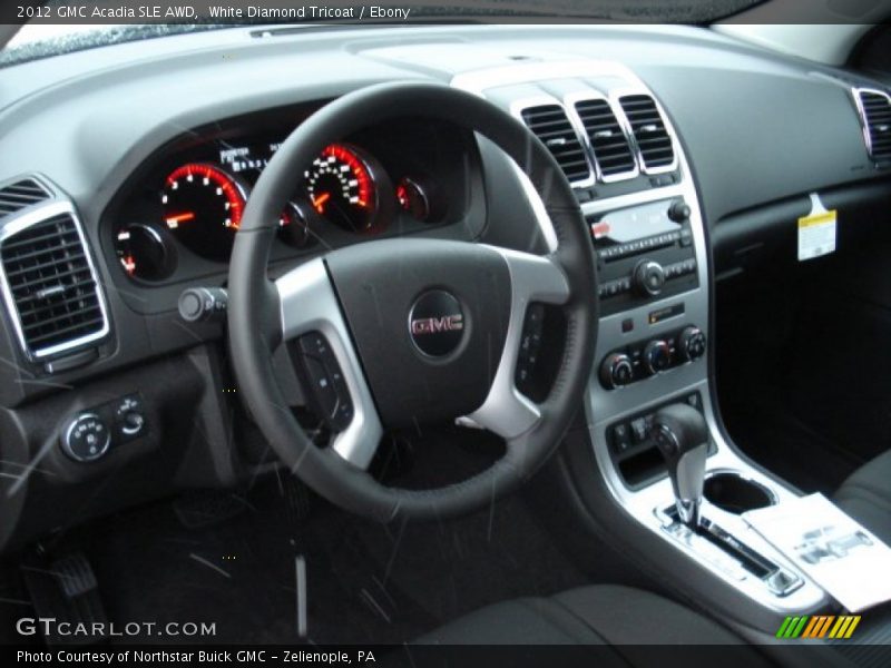 Dashboard of 2012 Acadia SLE AWD