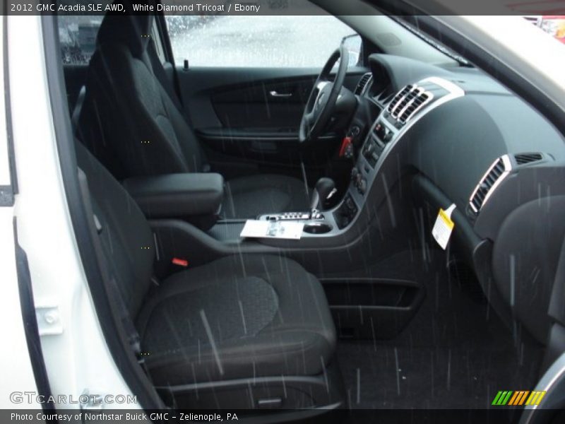 White Diamond Tricoat / Ebony 2012 GMC Acadia SLE AWD