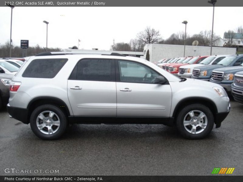Quicksilver Metallic / Ebony 2012 GMC Acadia SLE AWD