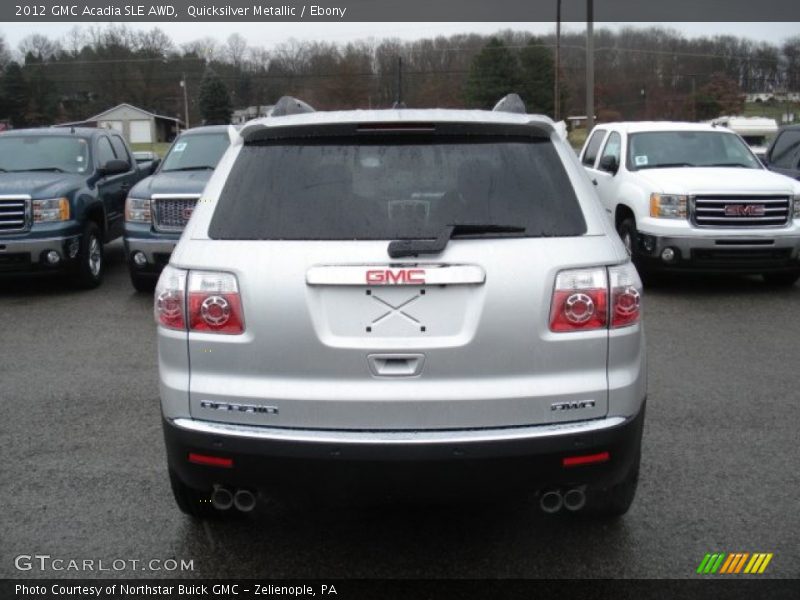 Quicksilver Metallic / Ebony 2012 GMC Acadia SLE AWD