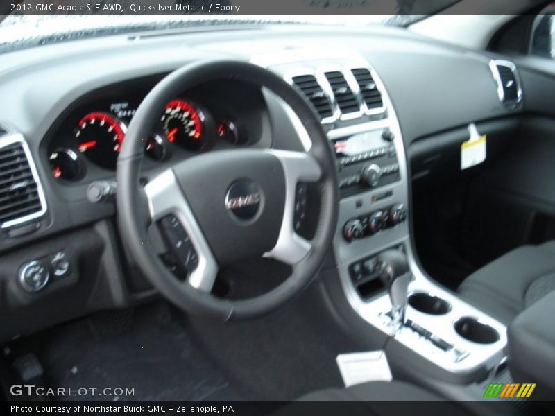 Quicksilver Metallic / Ebony 2012 GMC Acadia SLE AWD
