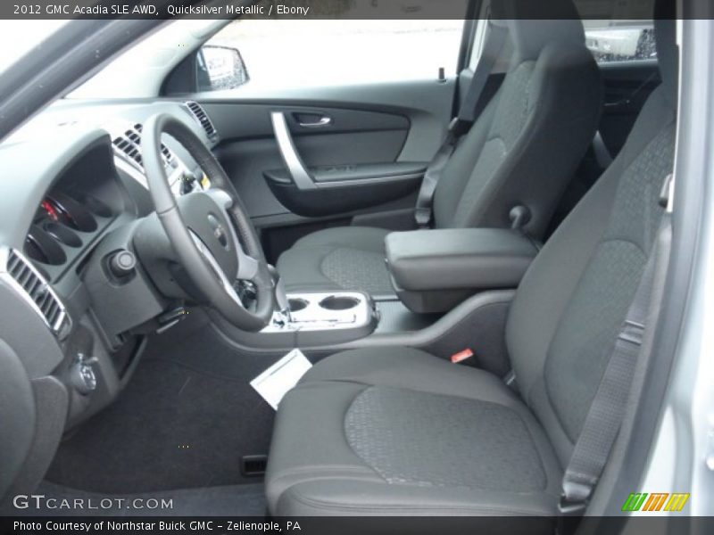 Quicksilver Metallic / Ebony 2012 GMC Acadia SLE AWD