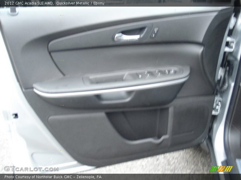 Quicksilver Metallic / Ebony 2012 GMC Acadia SLE AWD