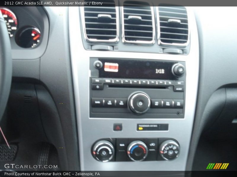 Quicksilver Metallic / Ebony 2012 GMC Acadia SLE AWD