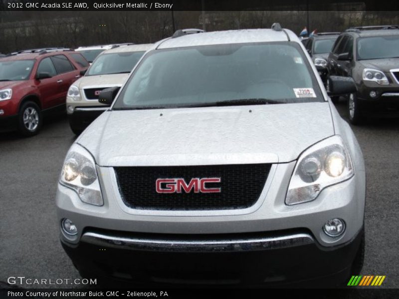 Quicksilver Metallic / Ebony 2012 GMC Acadia SLE AWD