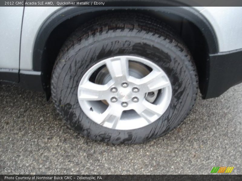 Quicksilver Metallic / Ebony 2012 GMC Acadia SLE AWD