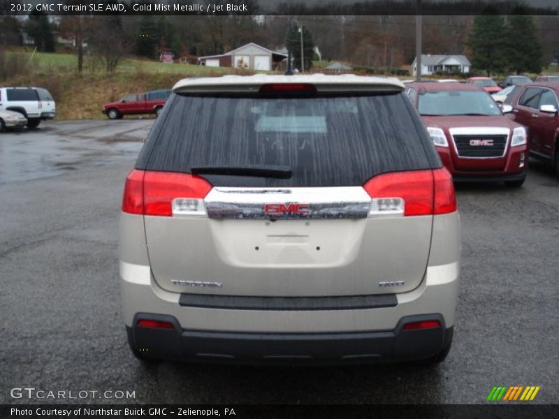 Gold Mist Metallic / Jet Black 2012 GMC Terrain SLE AWD