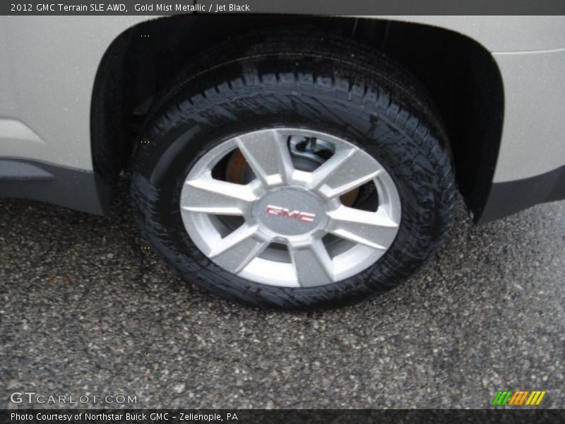 Gold Mist Metallic / Jet Black 2012 GMC Terrain SLE AWD