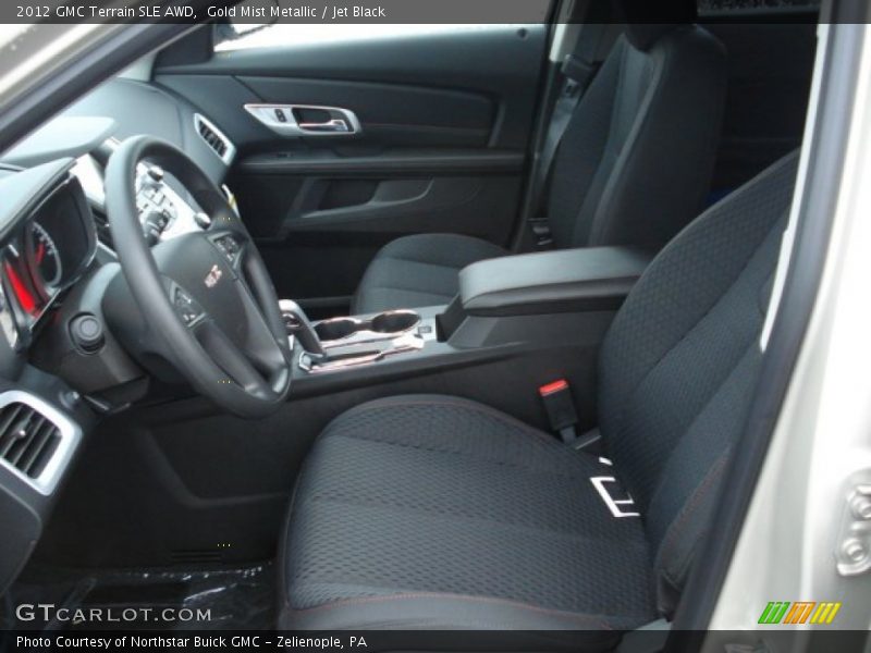 Gold Mist Metallic / Jet Black 2012 GMC Terrain SLE AWD