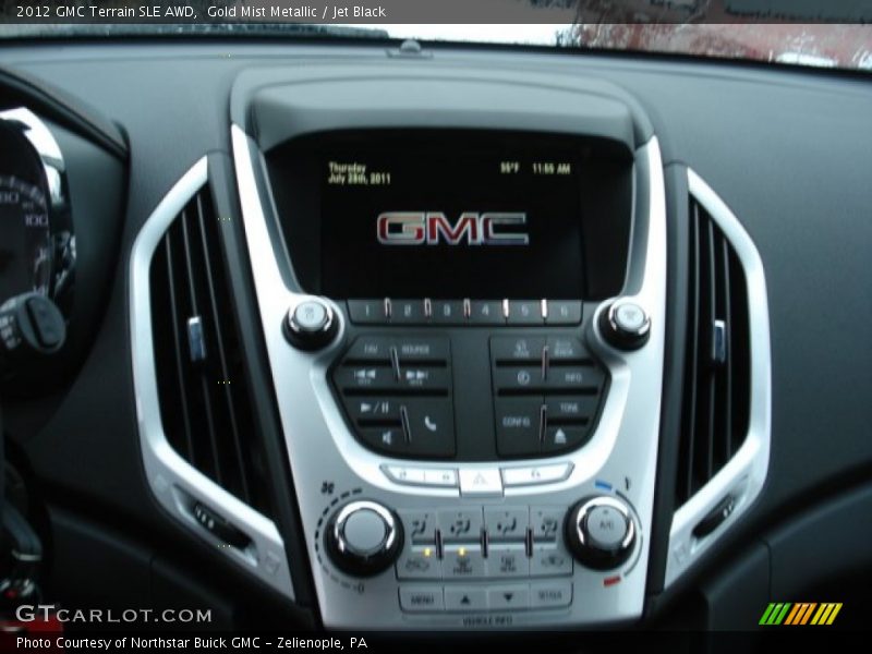 Gold Mist Metallic / Jet Black 2012 GMC Terrain SLE AWD