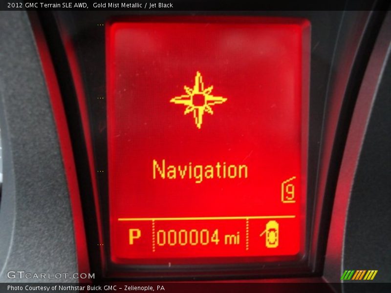 Gold Mist Metallic / Jet Black 2012 GMC Terrain SLE AWD