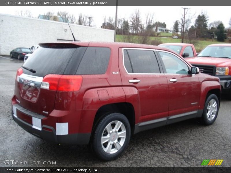 Merlot Jewel Metallic / Jet Black 2012 GMC Terrain SLE AWD