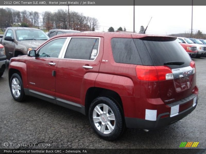 Merlot Jewel Metallic / Jet Black 2012 GMC Terrain SLE AWD