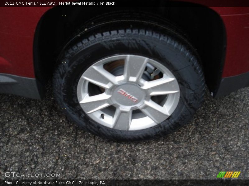 Merlot Jewel Metallic / Jet Black 2012 GMC Terrain SLE AWD