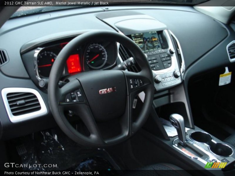 Merlot Jewel Metallic / Jet Black 2012 GMC Terrain SLE AWD