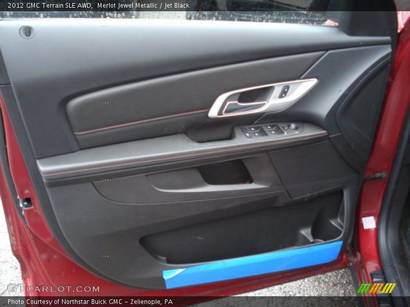 Merlot Jewel Metallic / Jet Black 2012 GMC Terrain SLE AWD