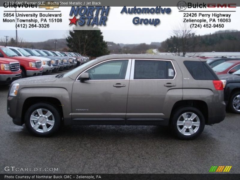 Mocha Steel Metallic / Jet Black 2012 GMC Terrain SLE