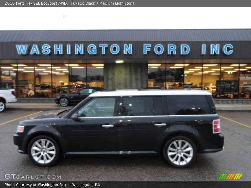 Tuxedo Black / Medium Light Stone 2010 Ford Flex SEL EcoBoost AWD
