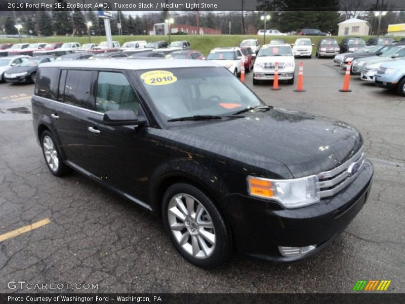 Tuxedo Black / Medium Light Stone 2010 Ford Flex SEL EcoBoost AWD