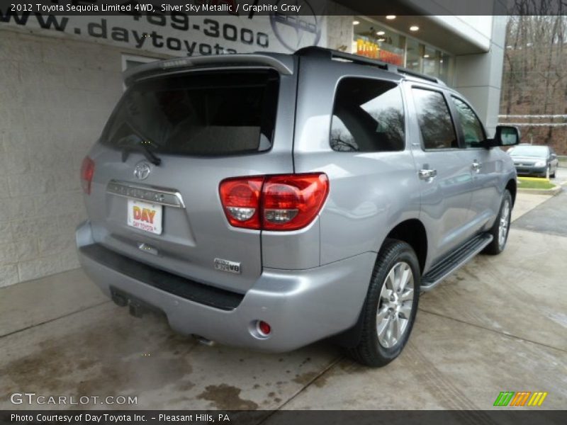 Silver Sky Metallic / Graphite Gray 2012 Toyota Sequoia Limited 4WD