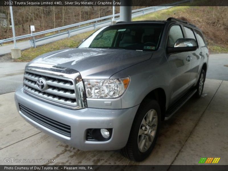 Silver Sky Metallic / Graphite Gray 2012 Toyota Sequoia Limited 4WD