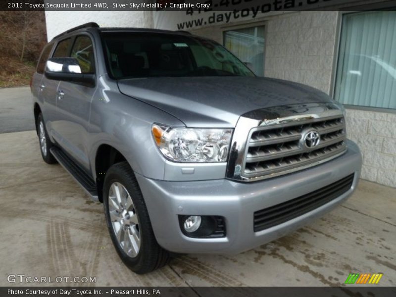 Silver Sky Metallic / Graphite Gray 2012 Toyota Sequoia Limited 4WD