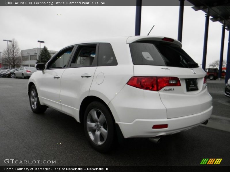 White Diamond Pearl / Taupe 2008 Acura RDX Technology